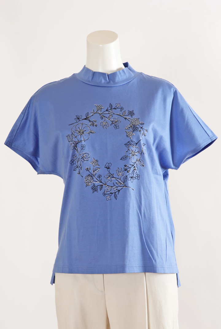 ライン入りTシャツブラウス SLY | FRONT ZIP SHIRRING ブラウス (シャツ・ブラウス ) |SHEL